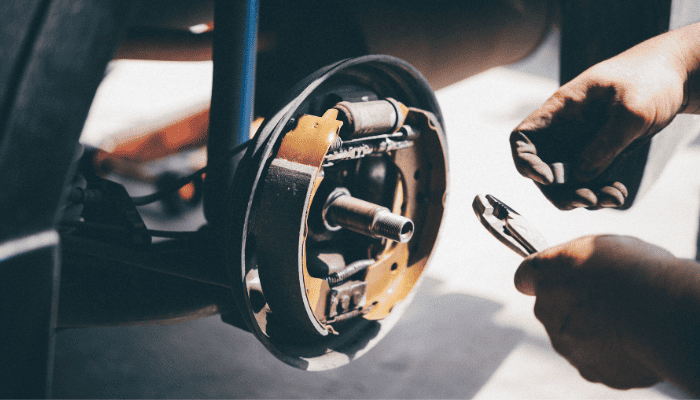 Cleaning Vehicle Brake Rotor